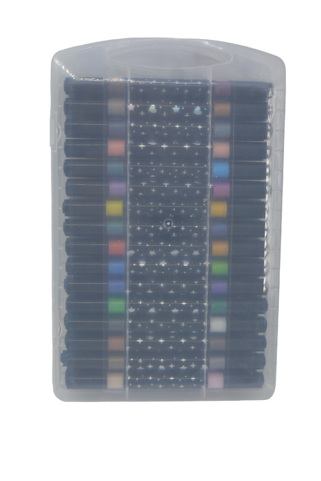 Glitter Dual Tip Markers 48 pcs
