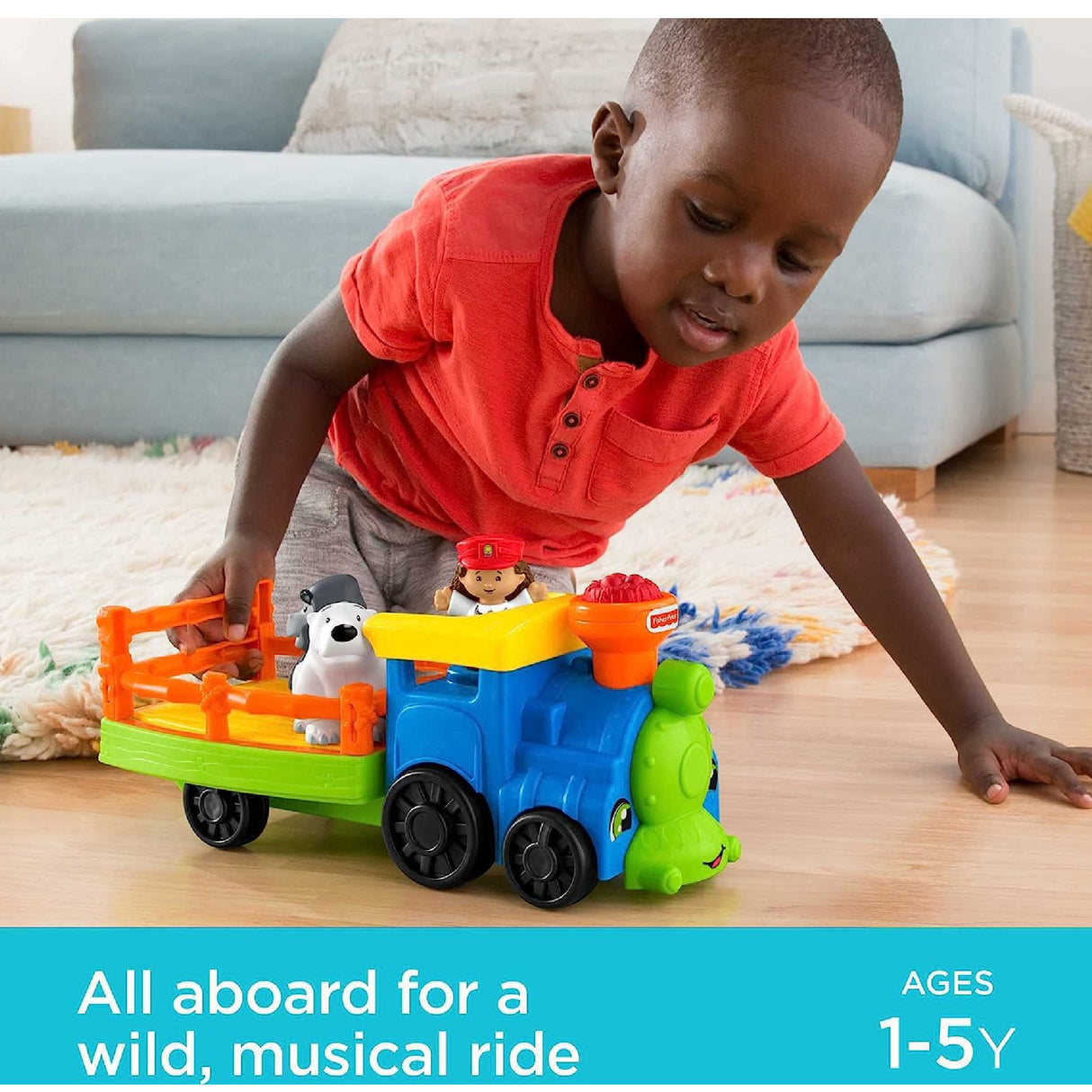 Fisher-Price Little People Toddler Toy Train Choo-Choo Zoo