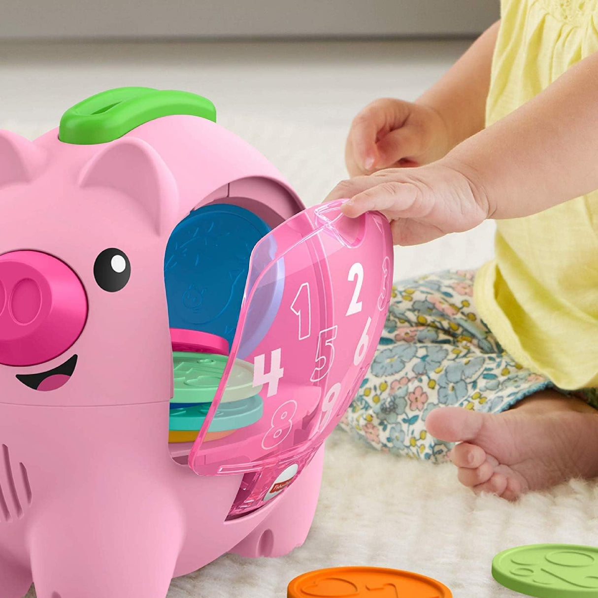 Fisher-Price Laugh & Learn Musical Toy Count & Rumble Piggy Bank