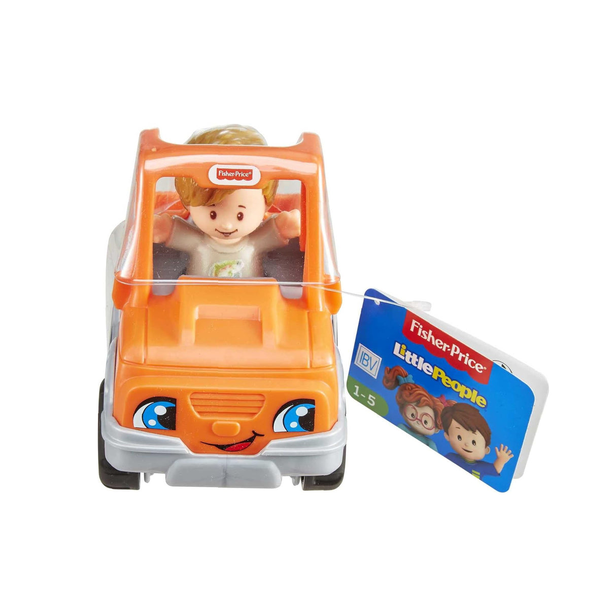Fisher-Price Little People Help A Friend Pick Up Truck Orange Vehicle & Figure