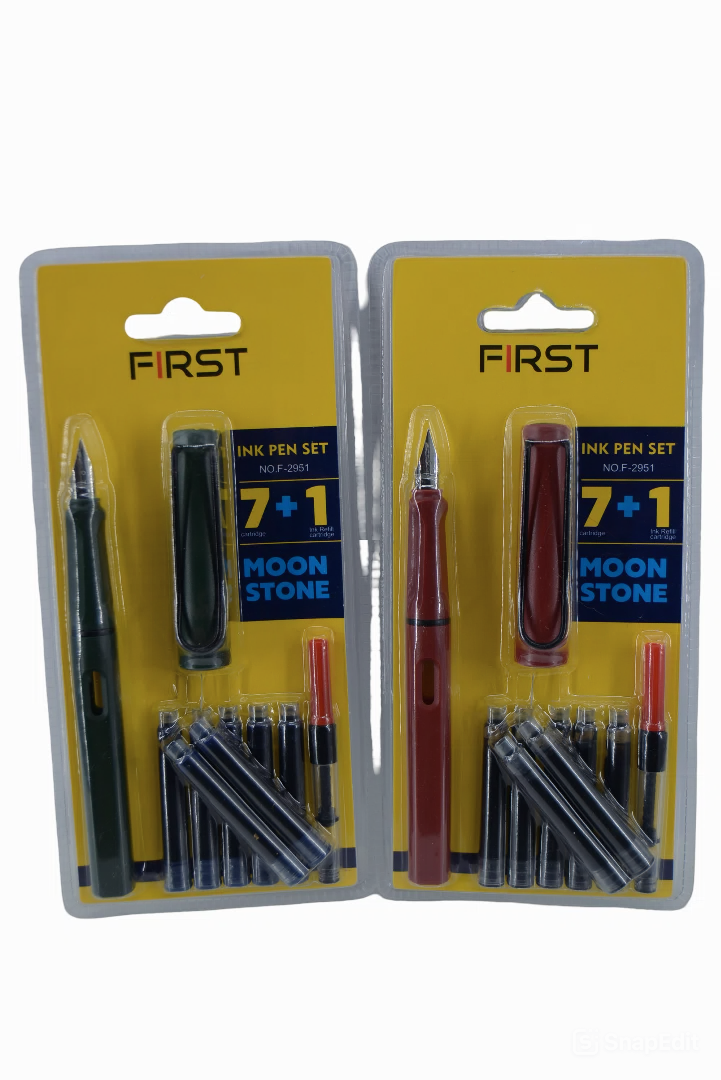 Fountain Pen Set – 7+1 Moonstone (Assorted)