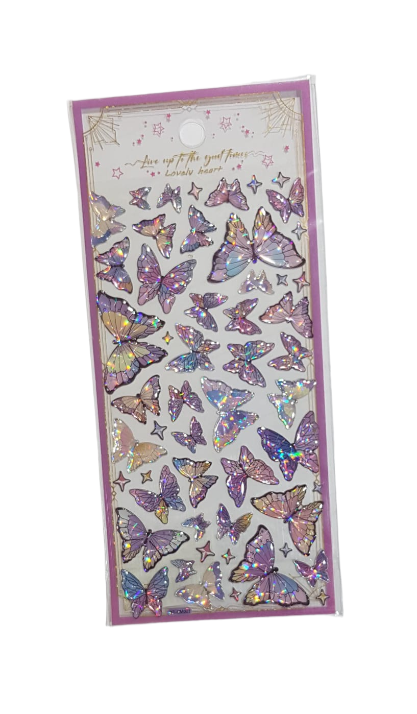Butterfly Resin Sticker Designs(Assorted Colors, Sold As Single)