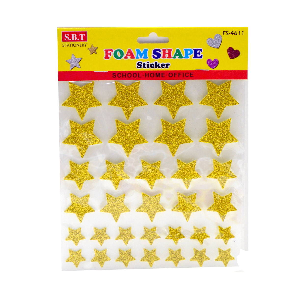 Star Glitter Foam Shape Sticker
