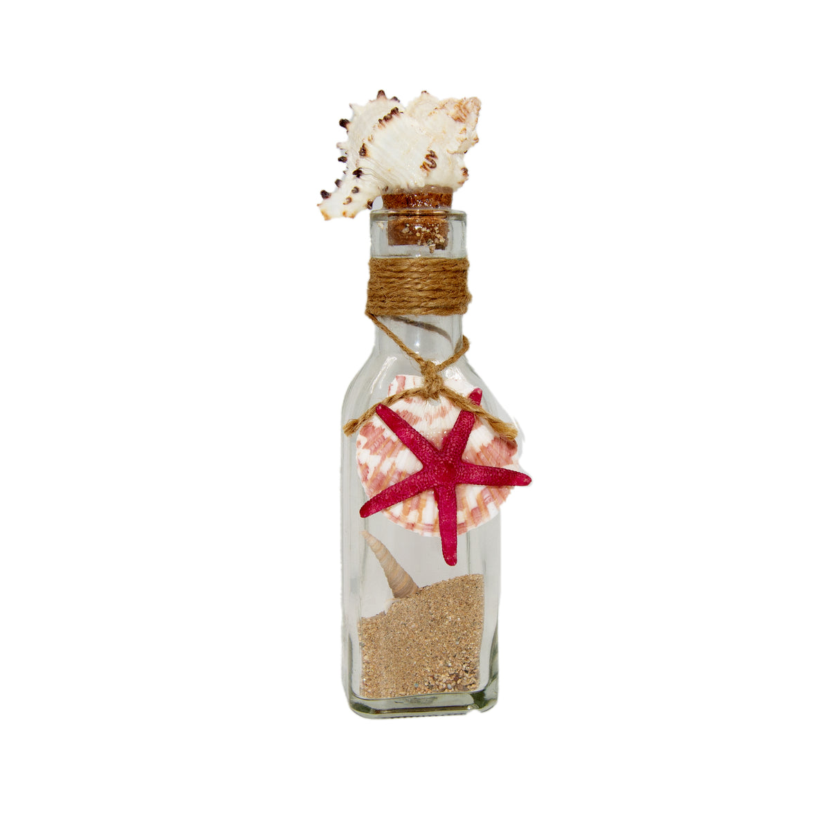 Bottle W Scenery Shell Blue Sand