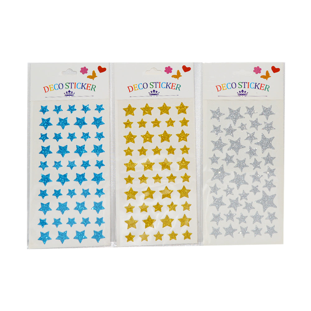 Glitter Puffy Sticker (Assorted, Sold As Single)