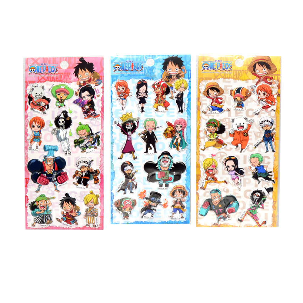 One Piece 2 Puffy Sticker Assorted 4