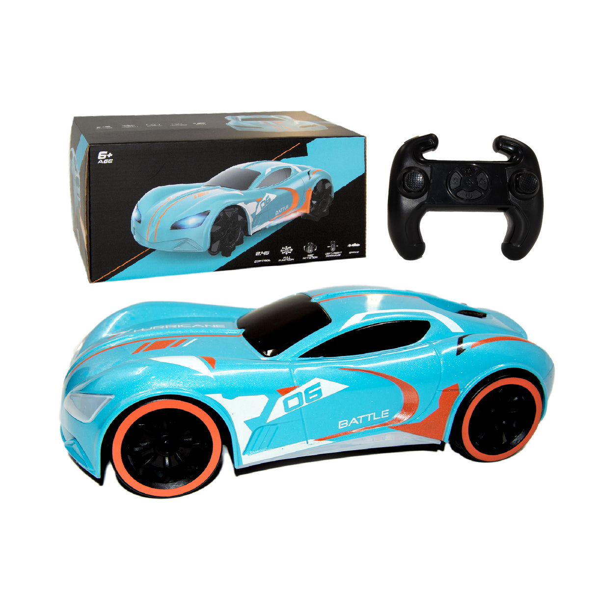 Links to RC CAR WITH SPRAY SMOKE 360 DEGREE ROTATING 2 ASSORTED by