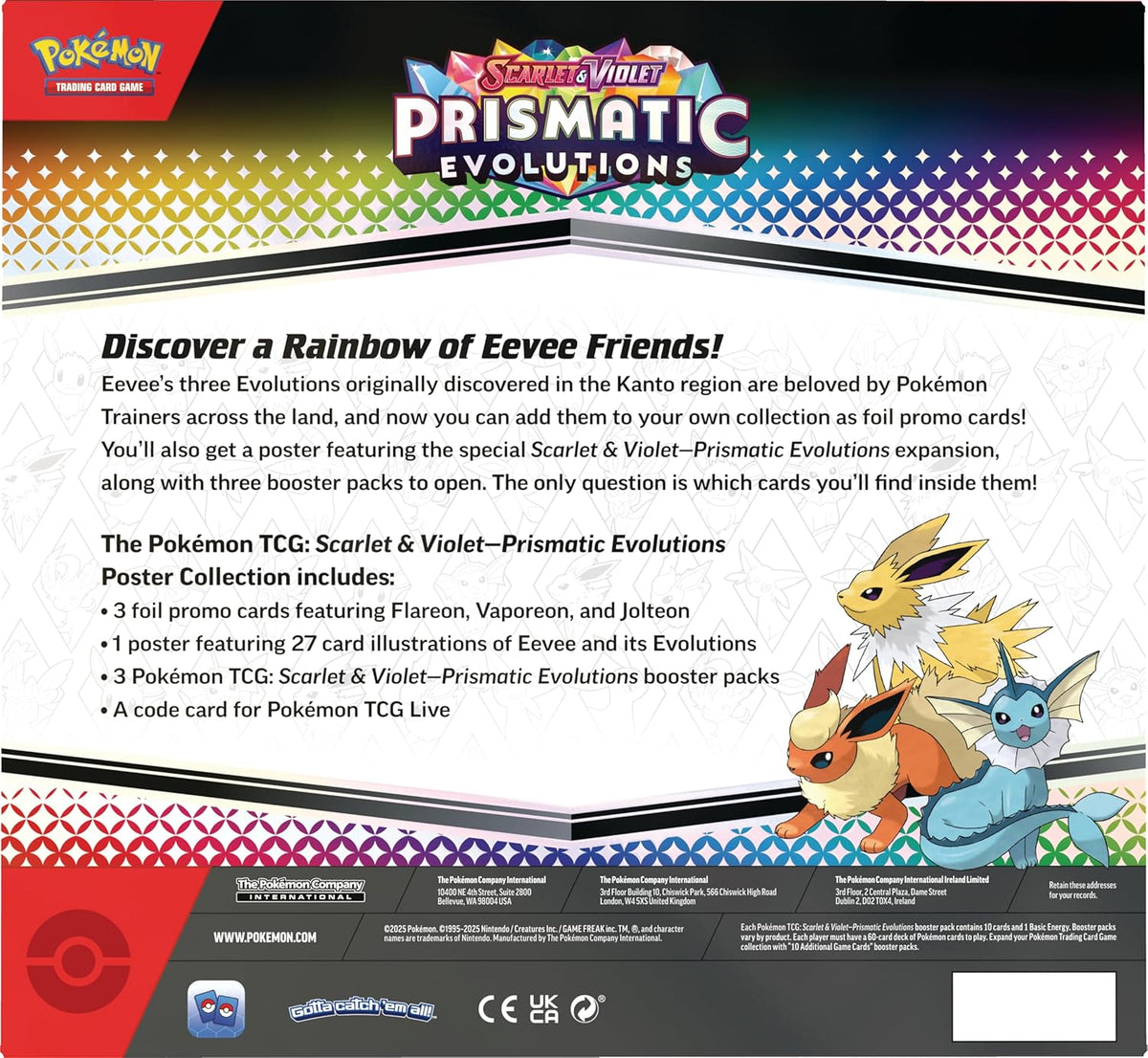 Pokemon TCG: Scarlet & Violet - Prismatic Evolutions Poster Collection - product view 2