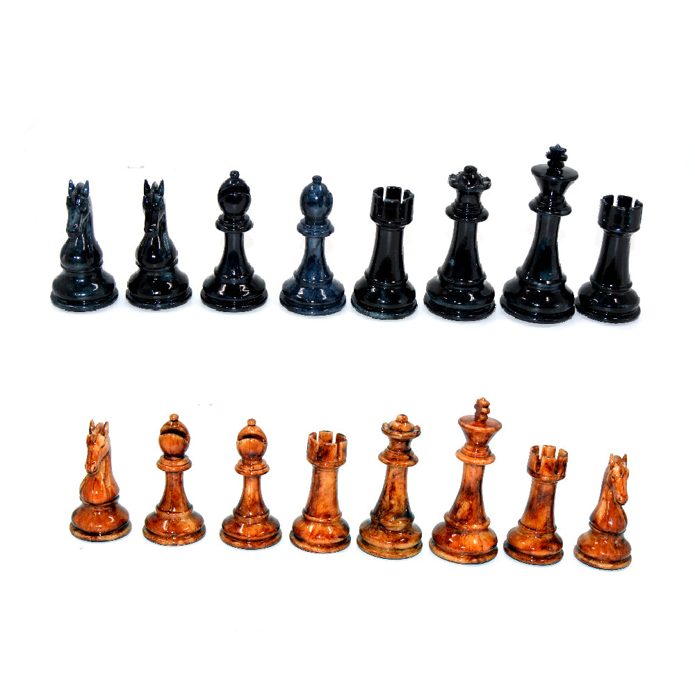 Premium Quality Wooden Chess Board Set With Marble Coins