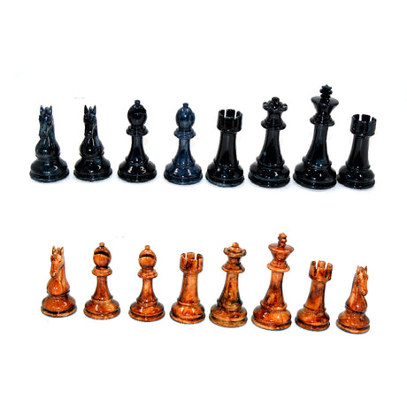 Premium Quality Wooden Chess Board Set With Marble Coins