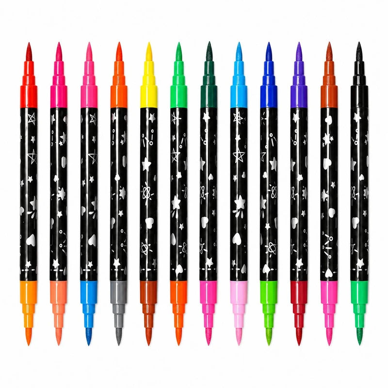 Glitter Dual Tip Markers 18-Piece Set – No. 325-18