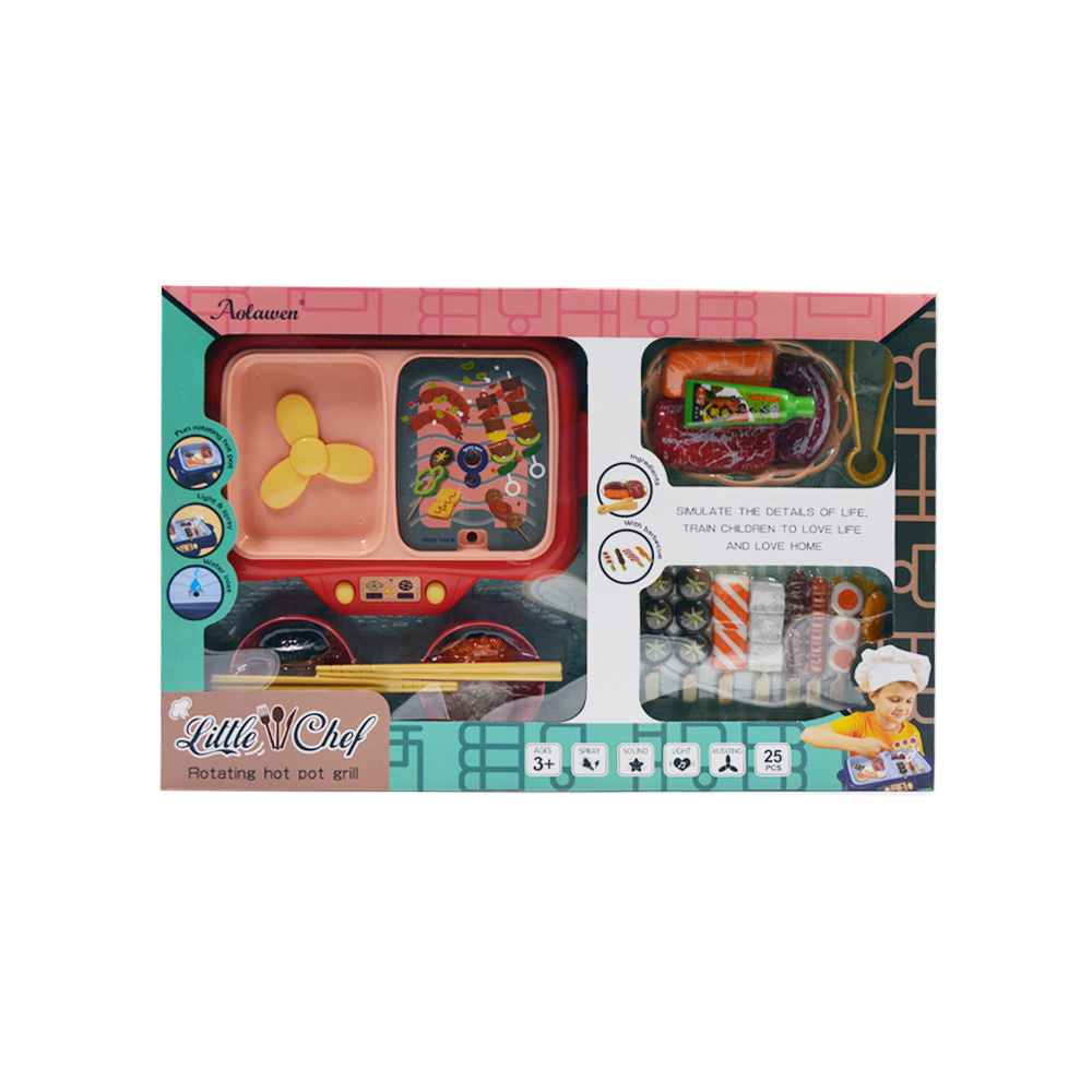 Links to LITTLE CHEF ROTATING HOT POT GRILL SET by