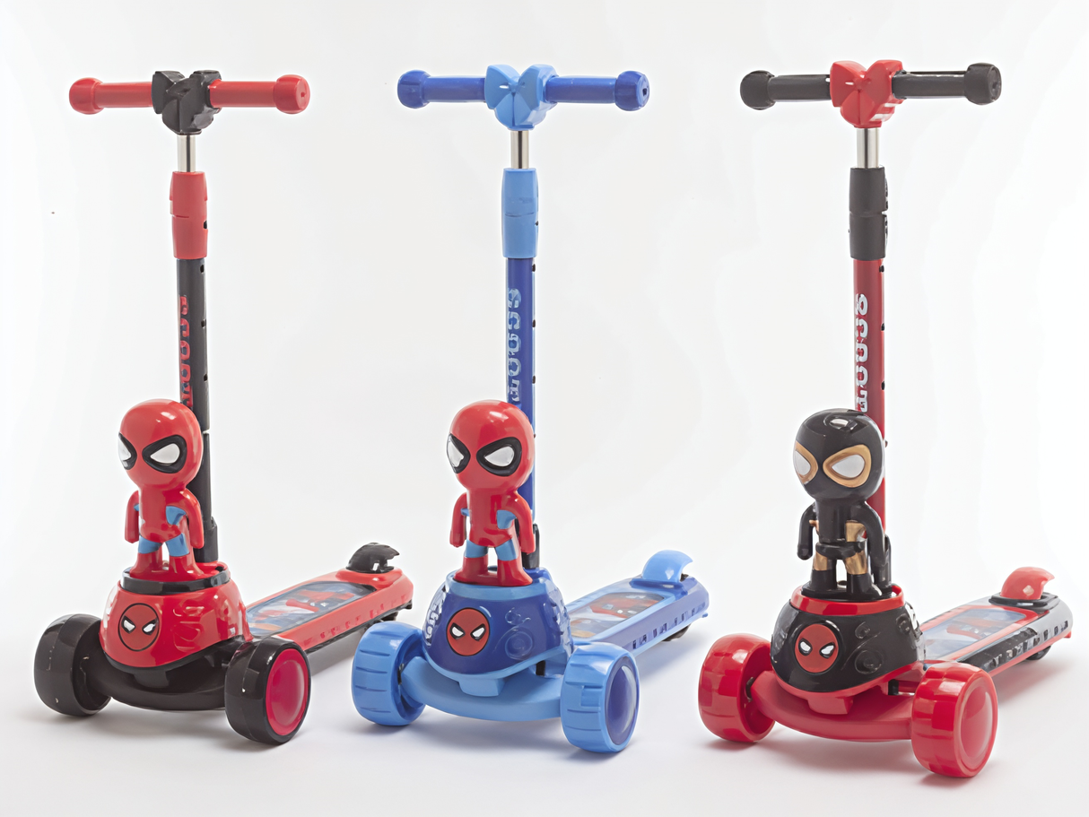 Spider-Man Kids 3-Wheel Scooter Assorted