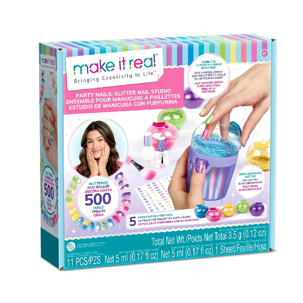 Make It Real Party Nails Glitter Nail Studio