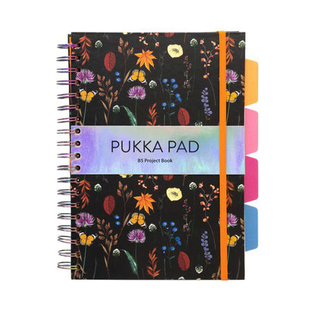Pukka Bloom B5 Hardcover Project Book – (Assorted Designs, Sold as Single)