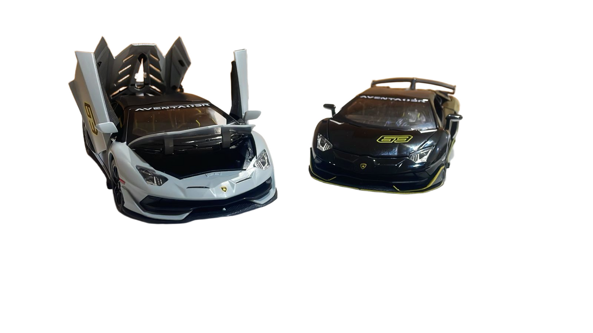 Lamborghini Aventador Svj Model 1:24 Scale (4 Assorted Colors, Sold As Single)