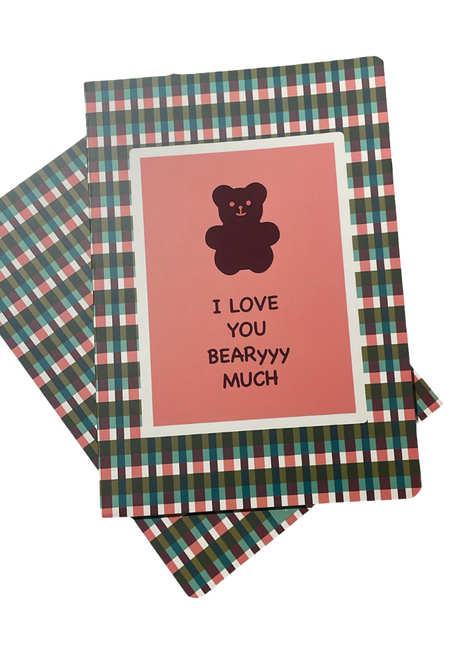 A4 Exercise Book – 48 Sheets, 90 GSM, Lined – Teddy Bear Design