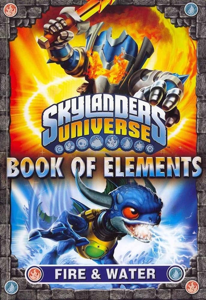Book cover image of Book of Elements: Fire & Water (Skylanders Universe)