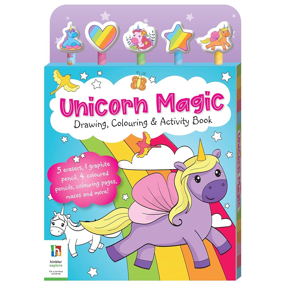 Book cover image Unicorn Magic: Drawing, Colouring & Activity Book