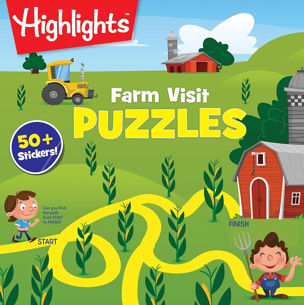 Book cover image of Farm Visit Puzzles (Highlights™ Puzzle Activity Fun)