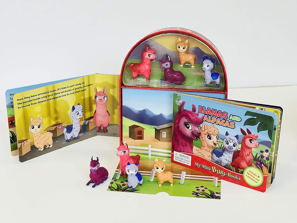 Book cover image Llamas and Alpacas My Mini Busy Book