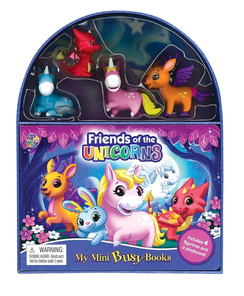 Book cover image Friends of the Unicorns My Mini Busy Book