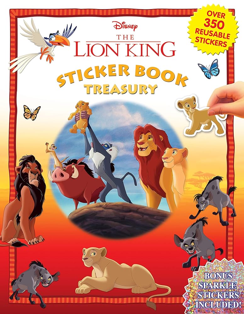 Book cover image Phidal - Disney The Lion King Sticker Book Treasury Activity Book for Kids Children Toddlers Ages 3 and Up, Holiday Christmas Birthday Gift