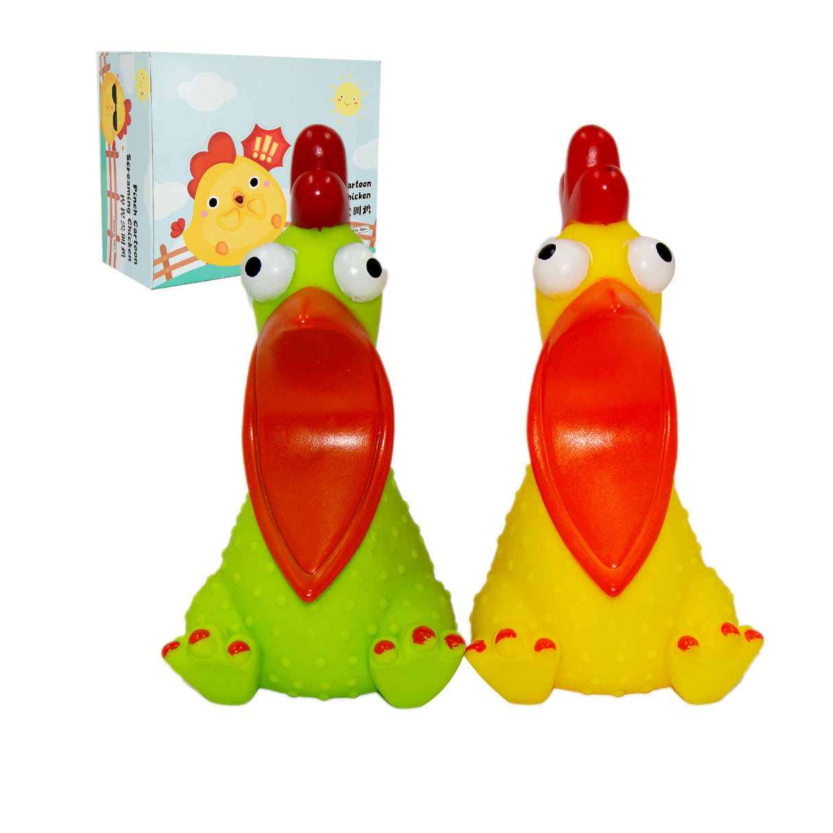 Links to CHICKEN SQUEEZE TOY ASST COLORS by