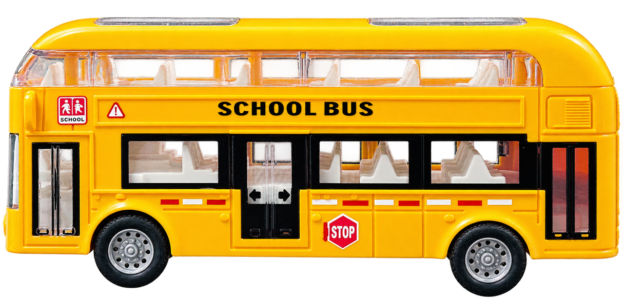 School Double Decker Bus Toy for Kids