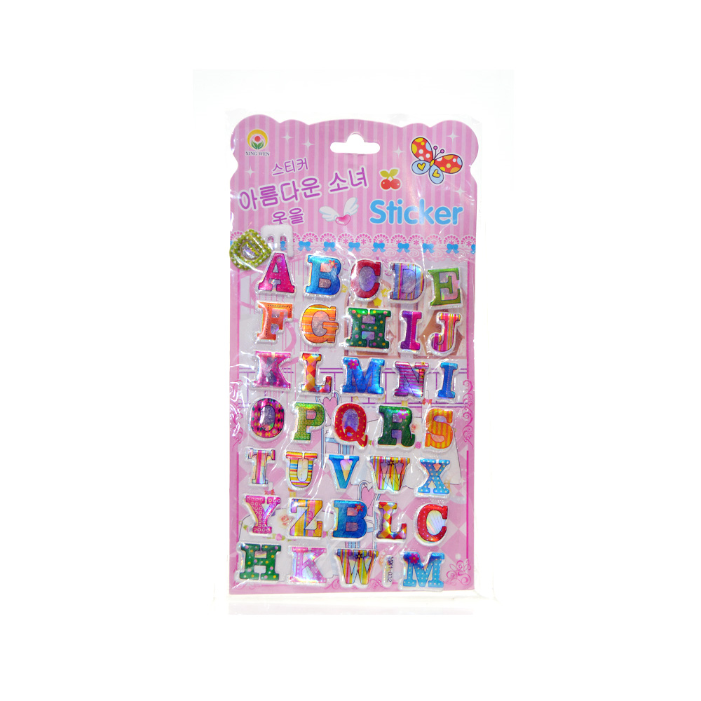 Aplhabet Puffy Stickers