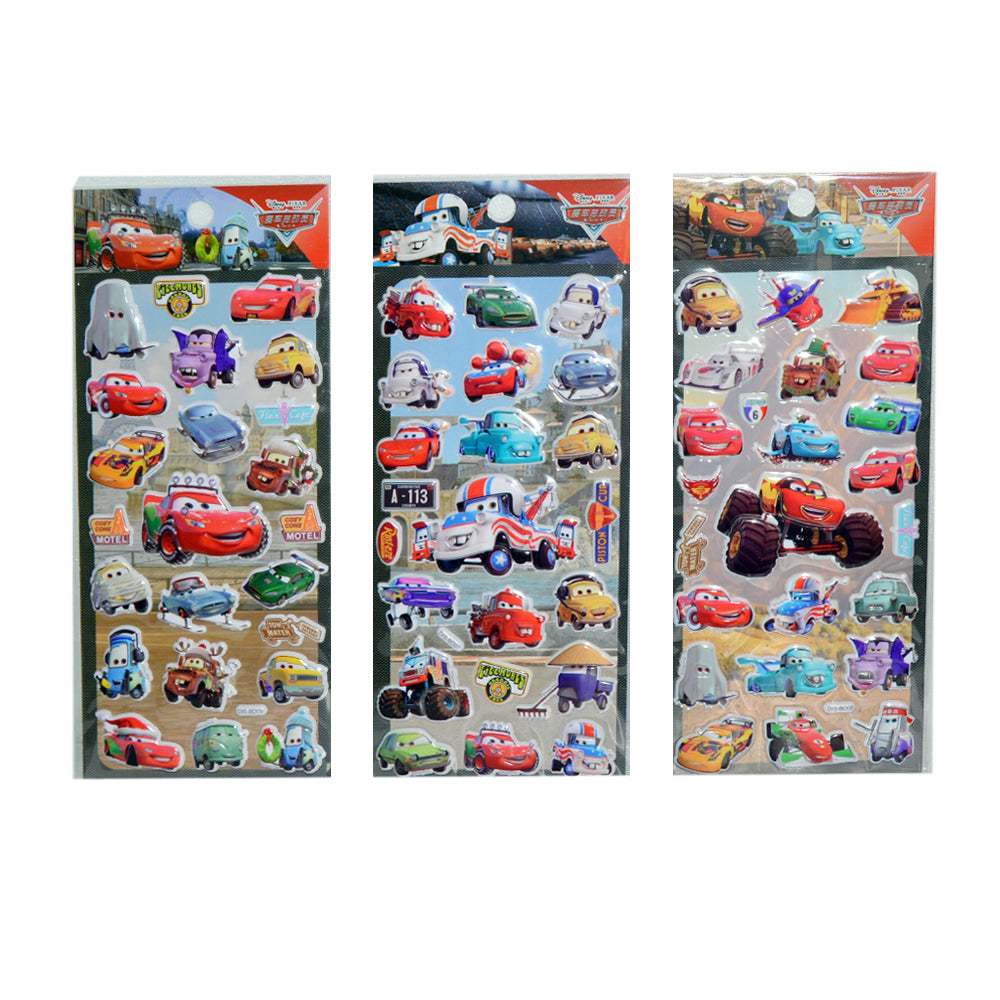 Disney Cars Puffy Sticker Assorted