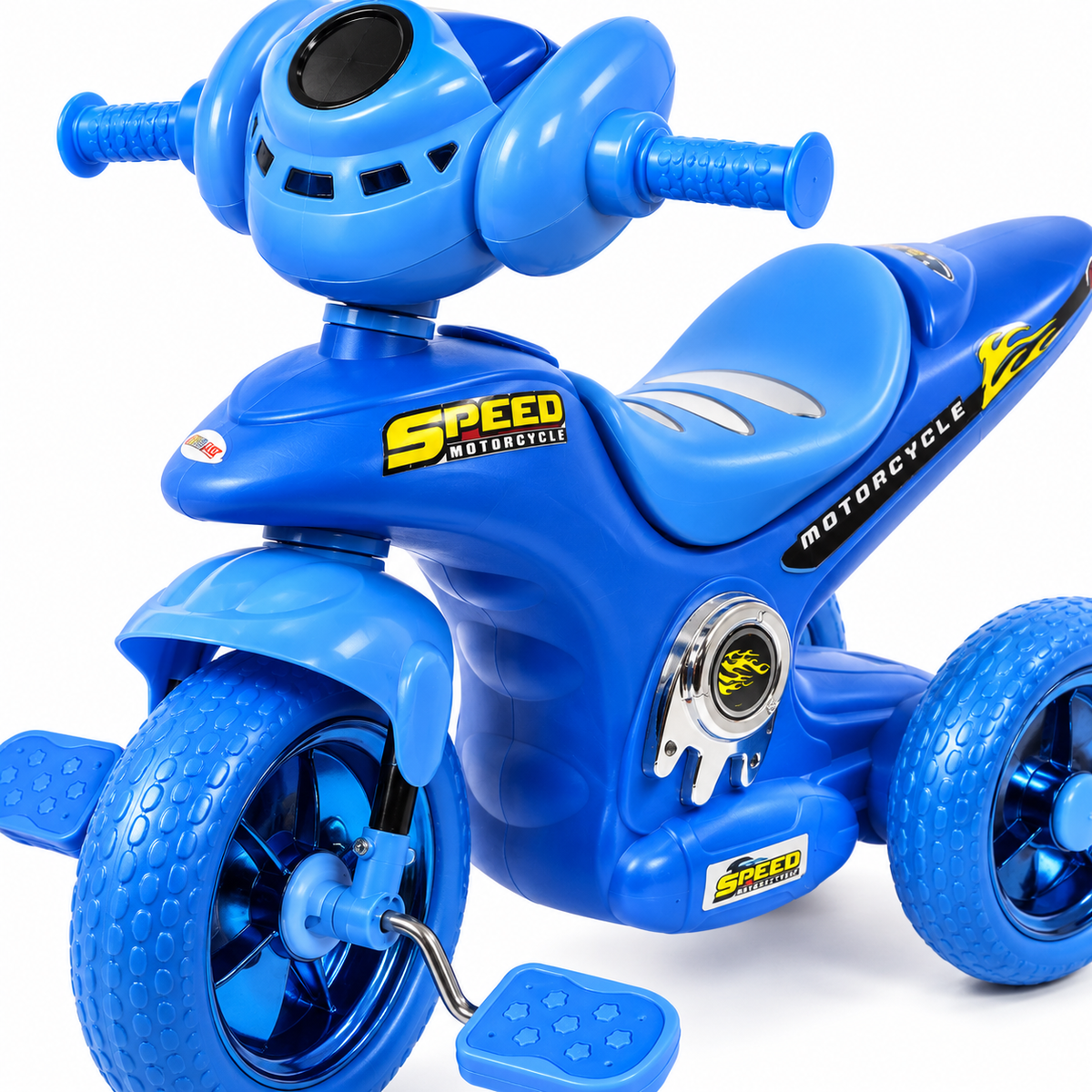 Kids Speed Motorcycle Ride-On Tricycle Available in Red and Blue
