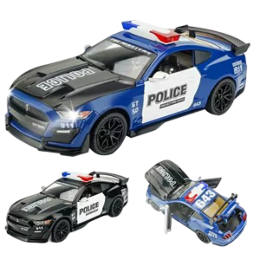 Ford Mustang Shelby Gt500 Police Model 1:24 Scale (3 Assorted Colors, Sold As Single)