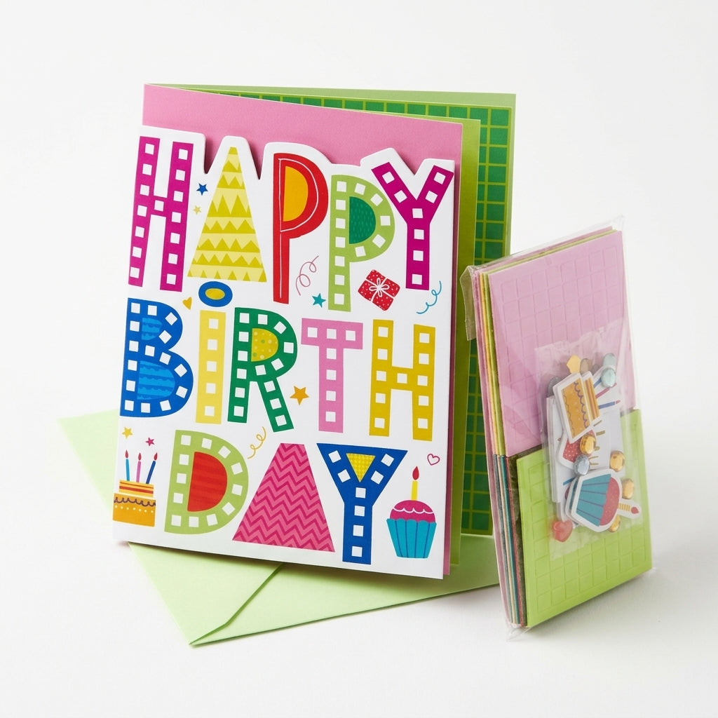 Happy Birthday DIY Greeting Card Make Your Own Craft Kit for Kids
