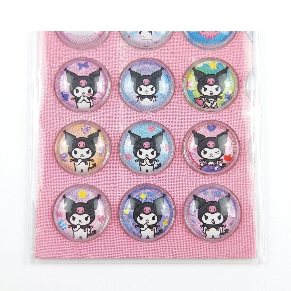 Kuromi 3D Puffy Stickers Sanrio Character Decorative Stickers
