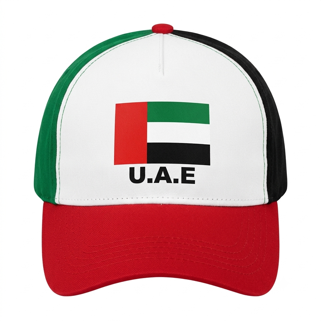 UAE Flag Cap United Arab Emirates National Pride Hat