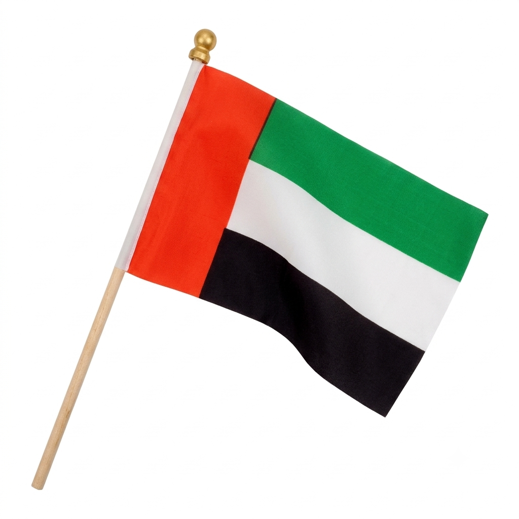 UAE Flag Medium Single Piece 30x45 cm United Arab Emirates National Flag