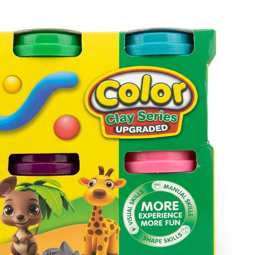 Color Play Dough 8 Pcs Set Non-Toxic Modeling Compound for Kids