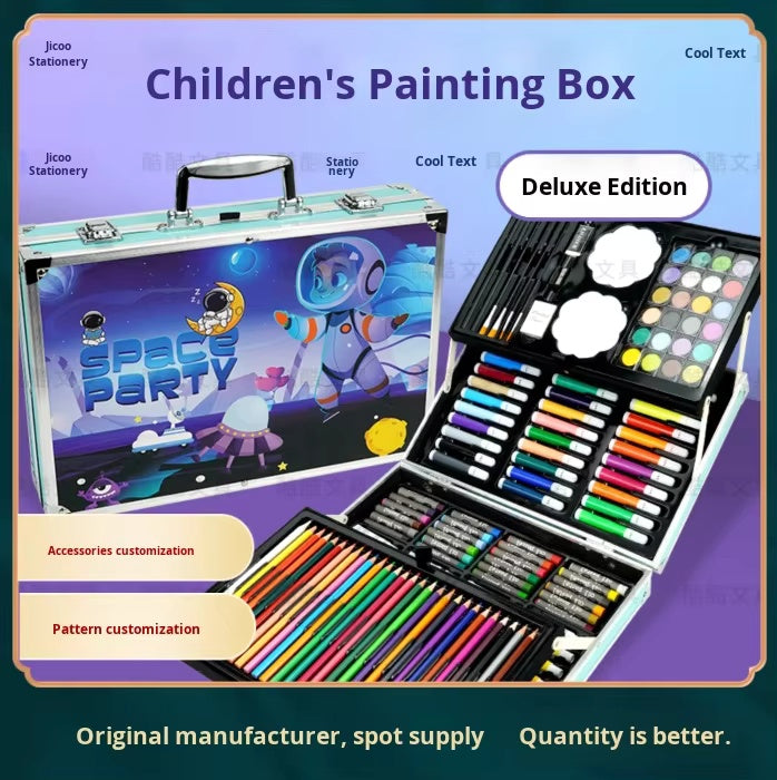 Space Art Set for Kids Creative Drawing and Coloring Kit