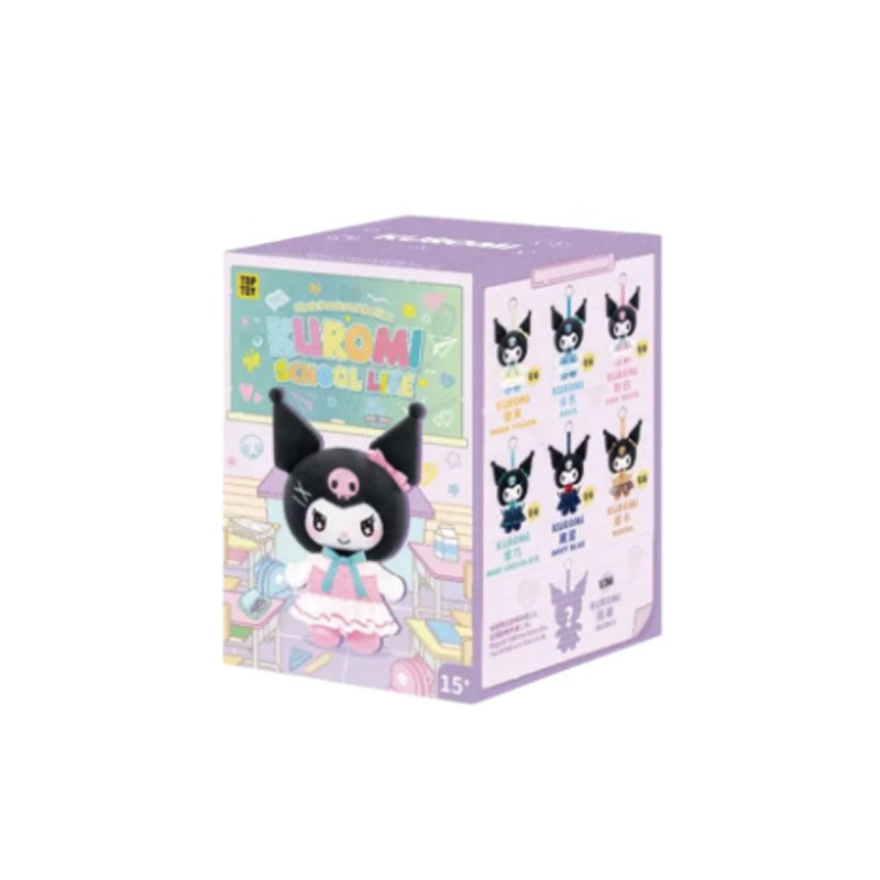 Kuromi School Life Series Plush Pendant Blind Box – Sanrio Collectible (1 Random Plush)