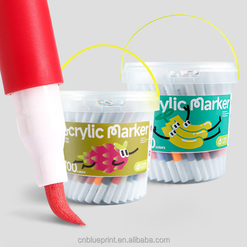 Acrylic Market 36 Pcs Set Colorful Acrylic Markers for Crafts