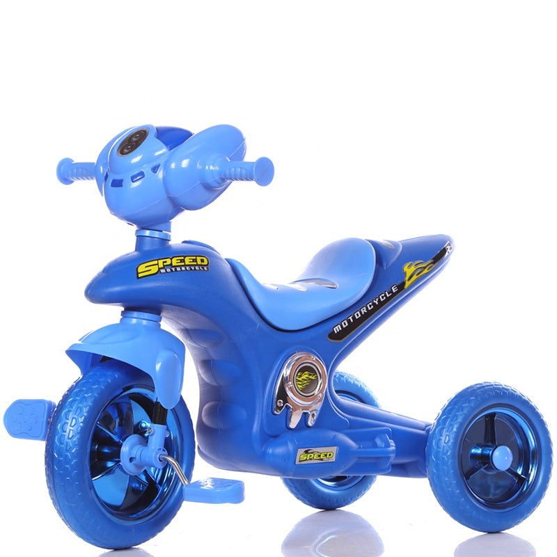 Kids Speed Motorcycle Ride-On Tricycle Available in Red and Blue
