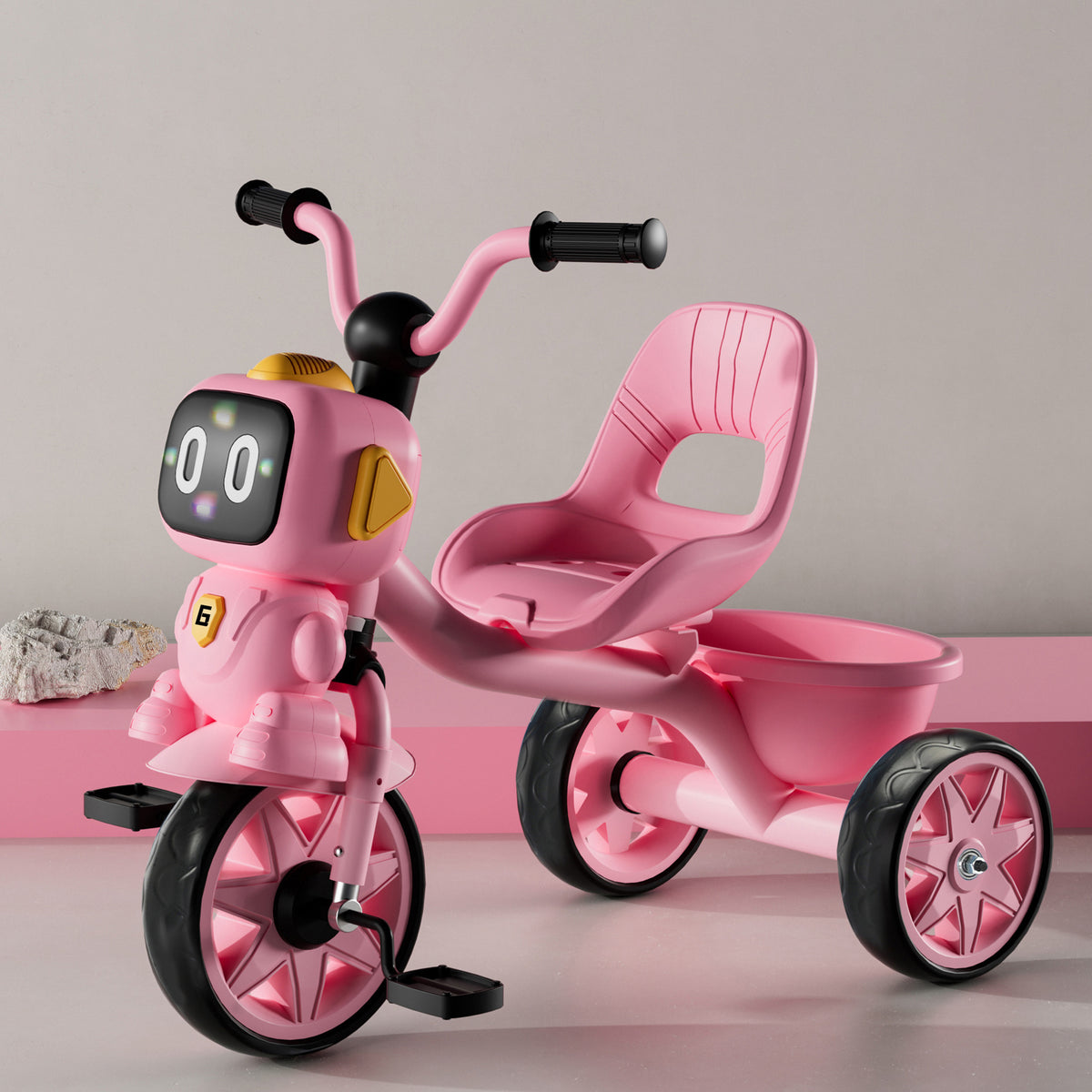 High Quality Children's Tricycle for 2-4 Years Old with Lights and Music Assorted Colors