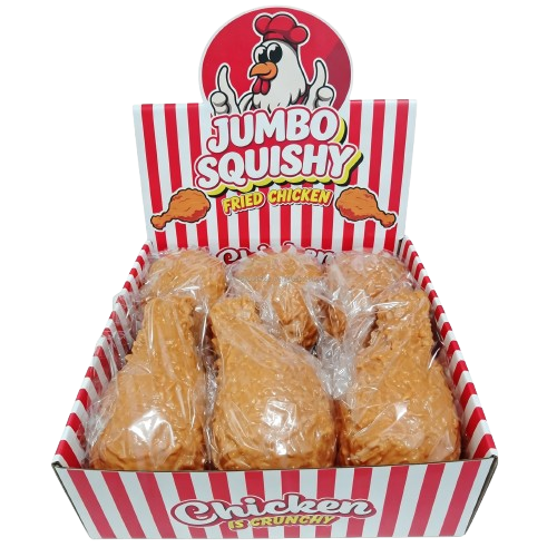 Giant Chicken Leg Squishy – Jumbo Fried Chicken Stress Relief Toy