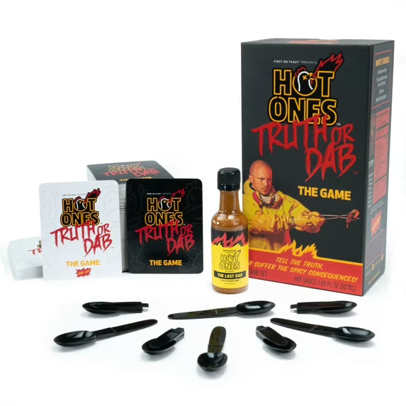 Hot Ones Truth or Dab the Game - Hot Sauce Included (Ages 17+)