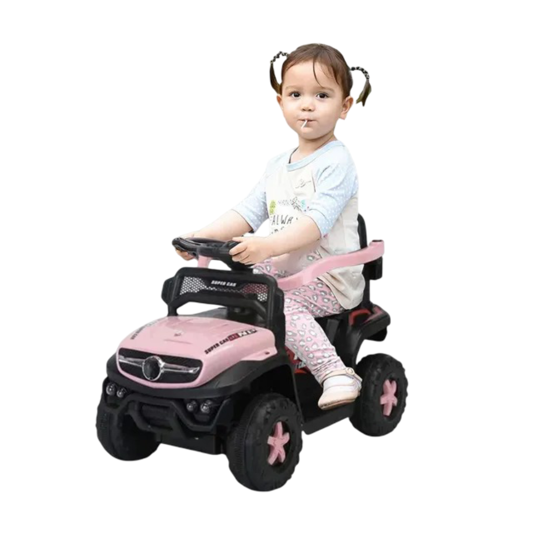 PRO RIDE 3 in 1 Ride On Artic Mini Jeep with Push Handle