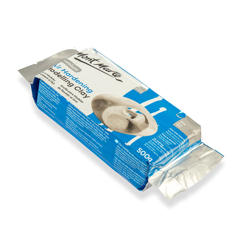 Mont Marte Air Hardening Modelling Clay - Grey 500G