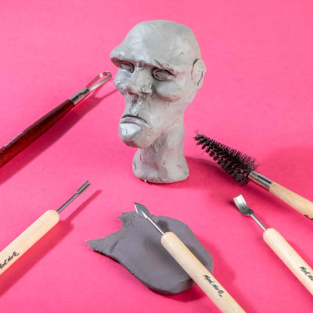 Mont Marte Air Hardening Modelling Clay - Grey 500G