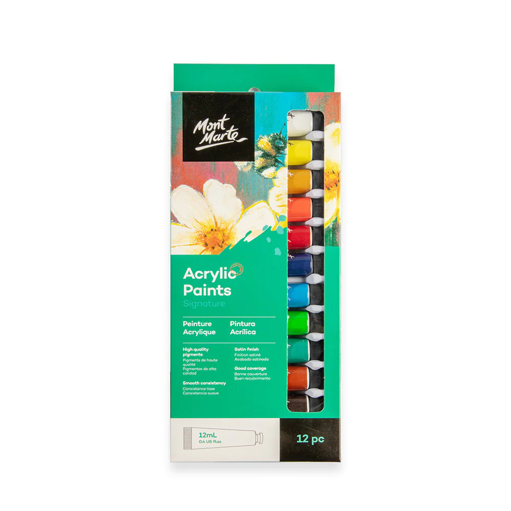 Mont Marte Acrylic Paints 12X12 Ml