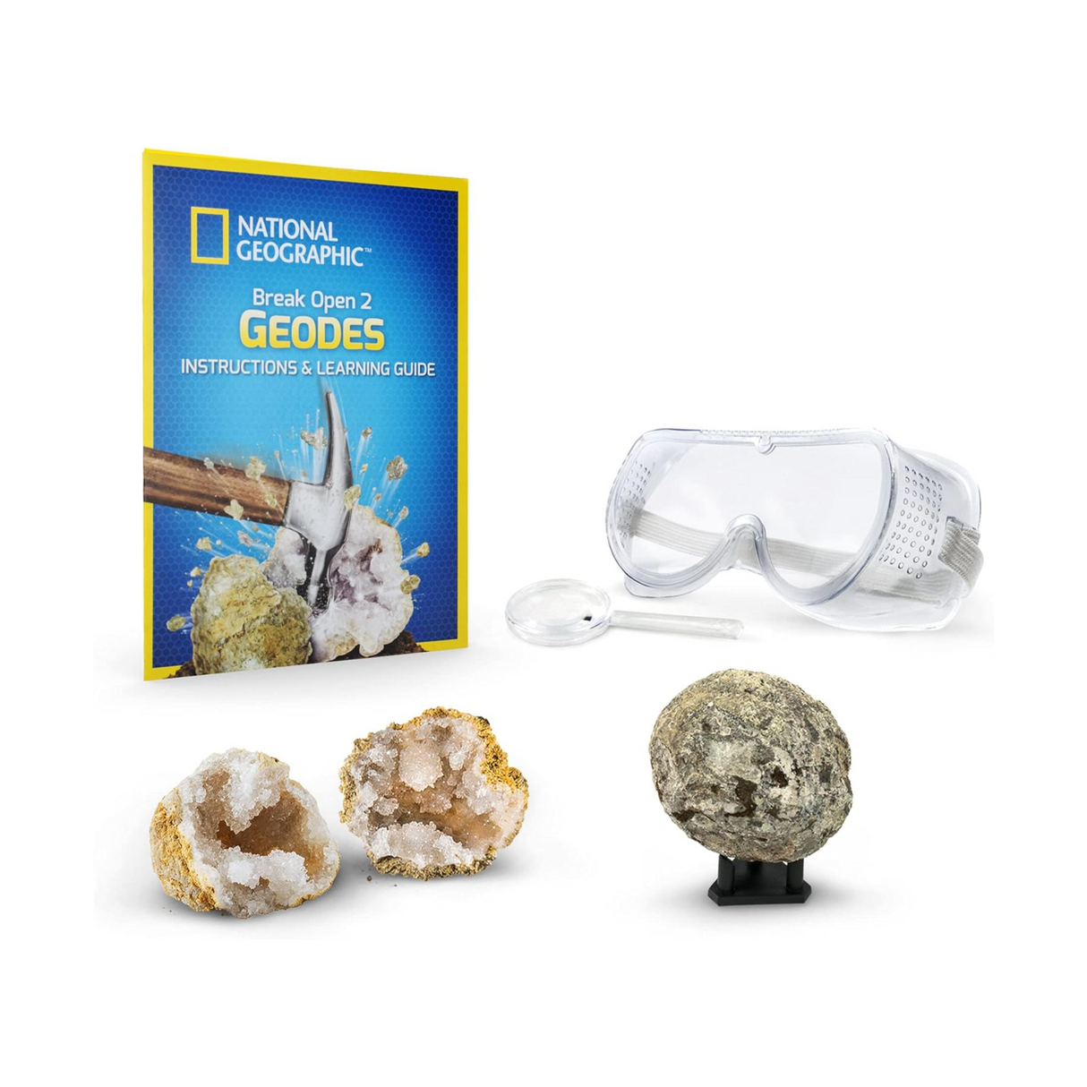National Geographic Break Open 2 Geodes Kit